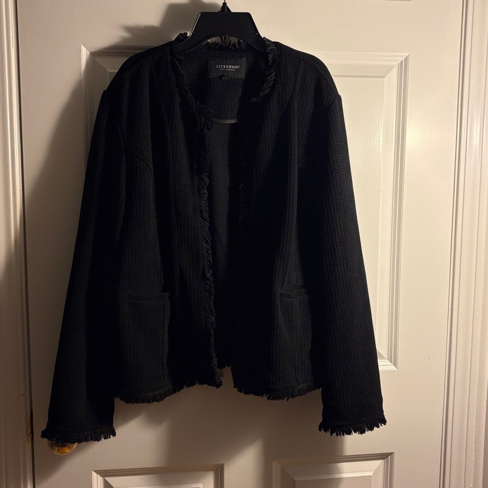 Liverpool Textured Black Women's Blazer